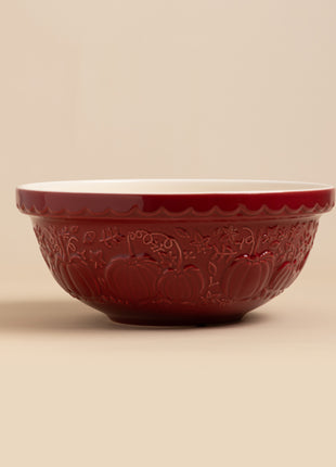 Pumpkin Mixing Bowl Sz 18 Dark Red