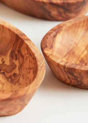 Italian Olivewood Aperitivo Bowls - Set of 4