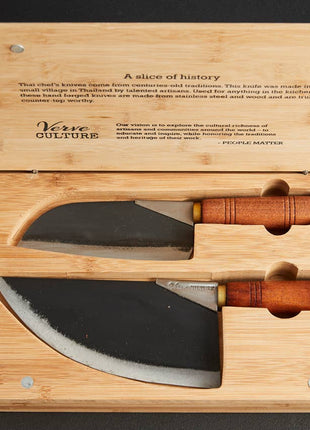 Thai Moon Knife Duo Set