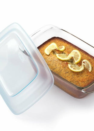 1.6 qt Loaf Glass Baking Dish w/ Lid