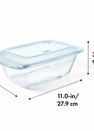 1.6 qt Loaf Glass Baking Dish w/ Lid