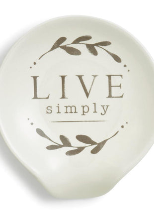 Live Simply Spoon Rest