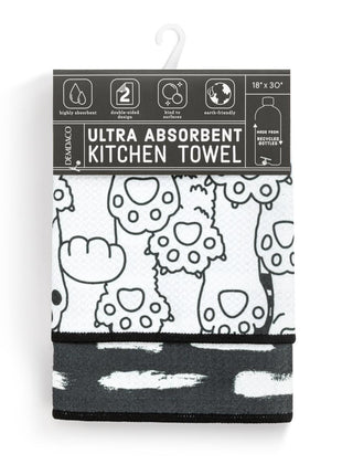 Paws and Stripes Absorbent 2Sided Towel