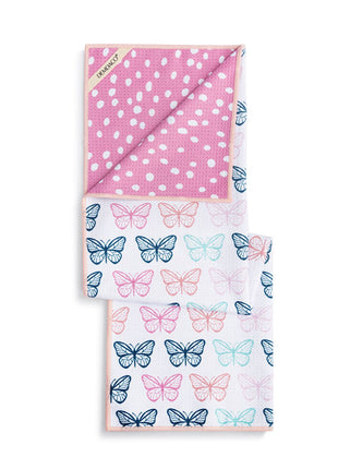 Absorbent 2 Sided Towel Butterflies