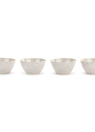 Confetti Melamine Snack Bowls Set of 4