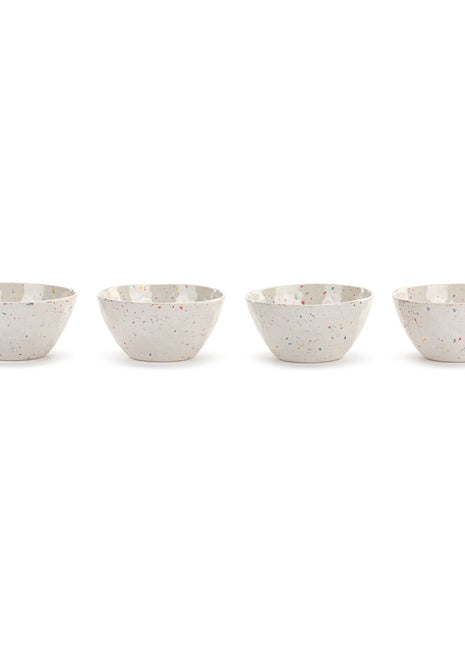 Confetti Melamine Snack Bowls Set of 4