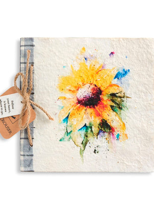 Sunflower Paper Mache Journal