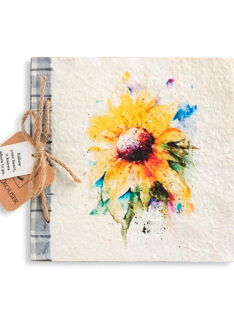 Sunflower Paper Mache Journal