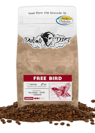 Free Bird Medium Roast Whole Coffee Beans 12oz