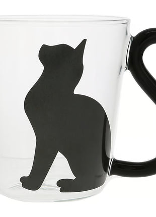 Cat Sitting - 12 oz Glass Cup