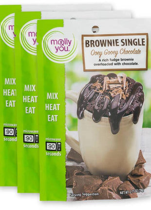 Ooey Gooey Chocolate Brownie Microwave Single