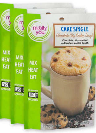 Chocolate Chip Cookie Dough Cake Microwave Single