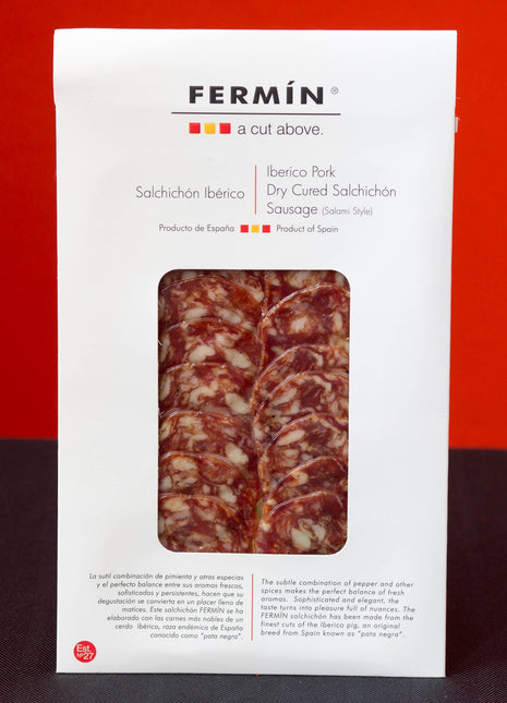 Iberico Salchichon (Salami Style Sausage) Sliced 2oz