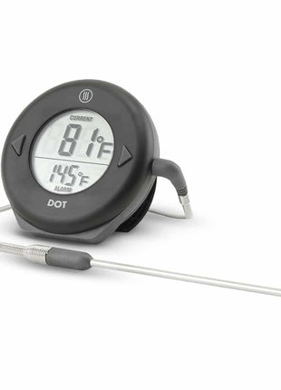 Dot Simple Alarm Thermometer Black