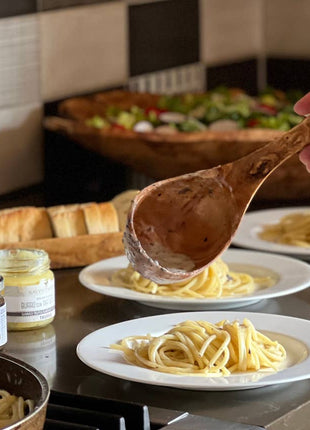 Italian Olivewood Soup and Pasta Ladle