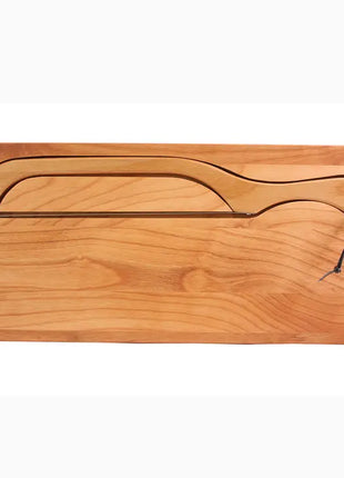 Alder Bread Knife Board and Bread Slicer (Right Handed)
