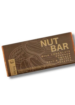Milk Chocolate Bar with Bourbon Smoked Salt & Pepper Peanuts