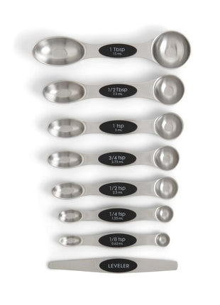 Mrs. Anderson's Baking Dual-Sided Magnetic Measuring Spoons with Leveler