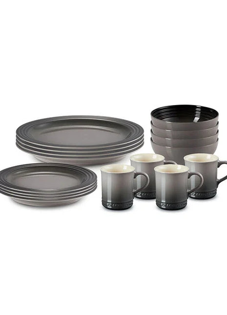 16 Piece Dinnerware Set Oyster