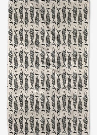 Geometry Tea Towel Fish Friends
