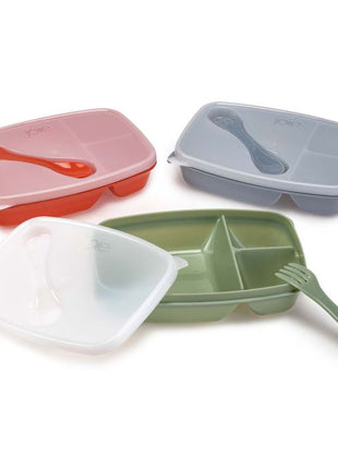 Joie Meal Seal Bento Boxes with Lids and Sporks, Set of 3