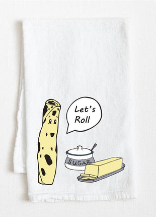 Lefse "Let's Roll" Flour Sack Towel