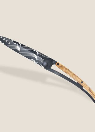 390g Olive Wood  Stars and Stripes, Black