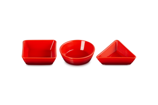Tapas Dishes Set of 3 Cerise
