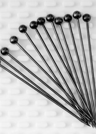 Short Cocktail Pick Set of 12 – 4", Black