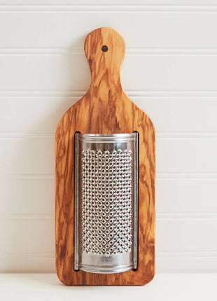 Italian Olivewood Flat Cheese Grater