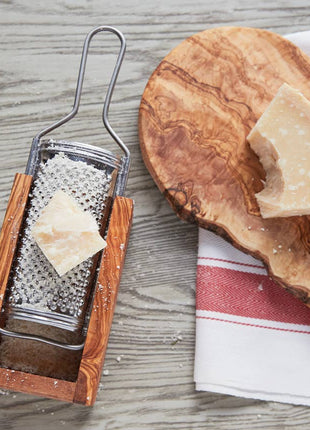 Italian Olivewood Box Cheese Grater