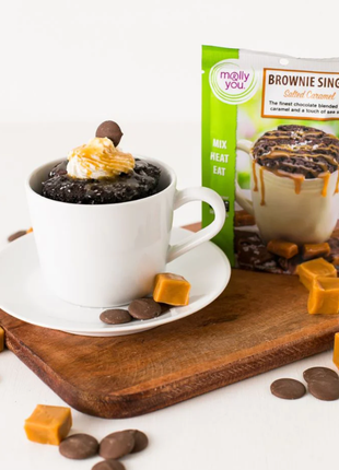 Salted Caramel Brownie Microwave Single