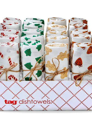 Christmas=themed  Floursack Dishtowel