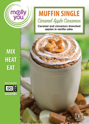 Caramel Apple Cinnamon Muffin Microwave Single