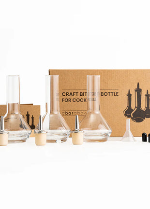 Glass Bitters Bottle 3pk 1.7oz
