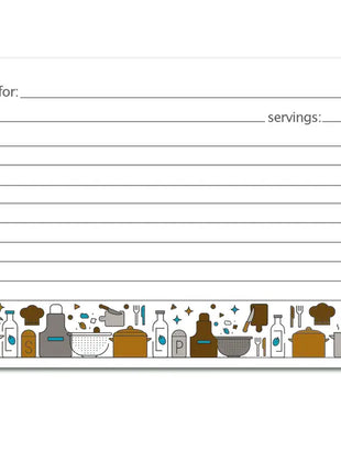 Recipe Cards - 25 4 X 6 Kitchen Tools
