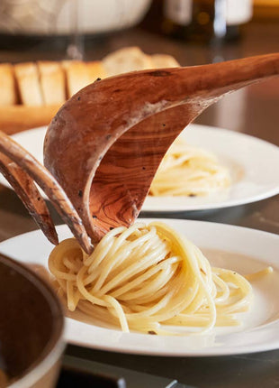 Italian Olivewood Soup and Pasta Ladle