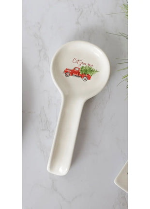 Cut Your Own Christmas Tree Farm Spoon Rest
