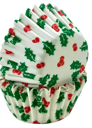 Petit Four Cupcake Liners Christmas /100