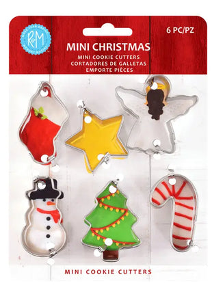 Mini Christmas 6 Pc Cookie Cutter Set