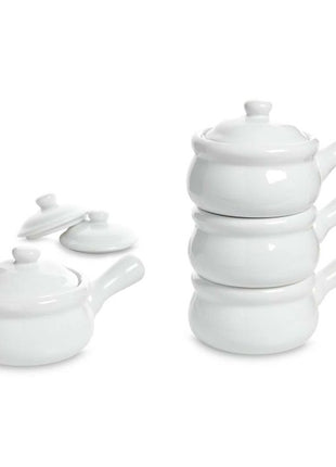 French Onion Soup Bowl 14 oz White set of 4