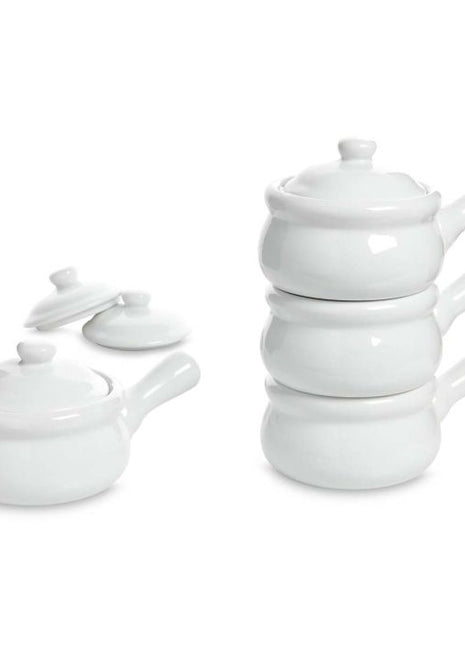 French Onion Soup Bowl 14 oz White set of 4