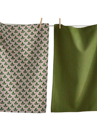 Christmas Holly Dots Dishtowel set