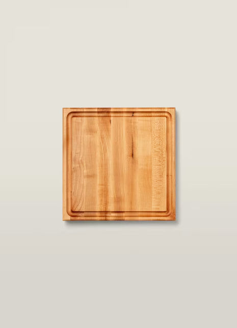 Maple Square Cutting Board With Juice Groove 1-3/4" Thick, 15"x15"