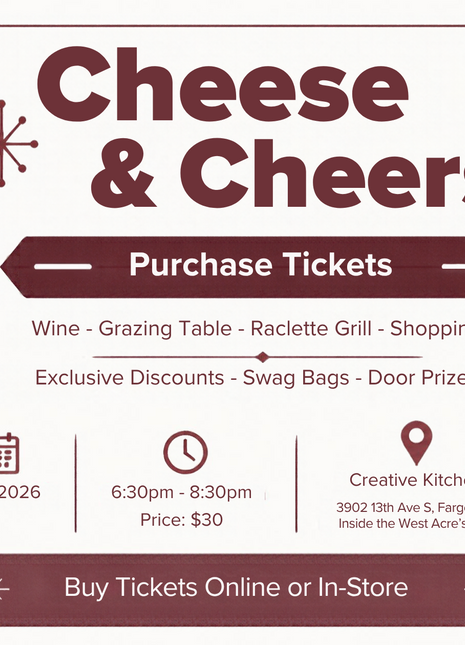 Cheese & Cheers: Holiday Grazing & Shopping Event Ticket