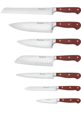 Wusthof Classic Color 8 Pc Knife Block Set Sumac