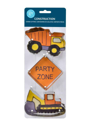 Construction 3 Pc Cookie Cutter Set
