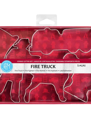 Fire Truck 5 Pc Cookie Cutter Set