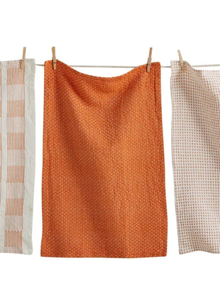 Sonoma Dishtowel Set Of 3 Orange
