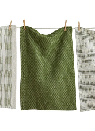 Sonoma Dishtowel Set Of 3 Green